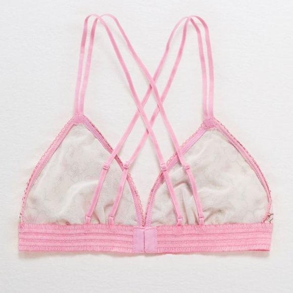 Aerie Embroidered Triangle Bralette NWT - Picture 2 of 8